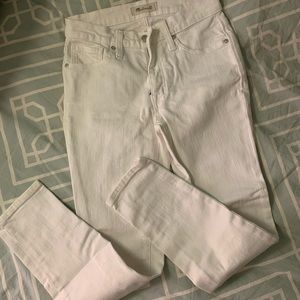 Madewell 9” High-Rise Skinny Jeans in White